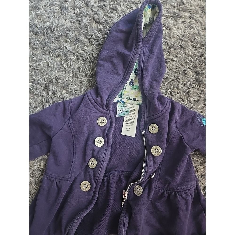 GUESS LOS ANGELES GIRLS‎ COAT 12 MONTHS BLUE PREOWNED
